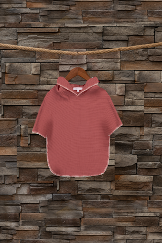 Sunshine Poncho - Brick