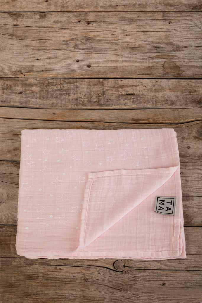 Twinkle Star Muslin - Light Pink, TAMA 