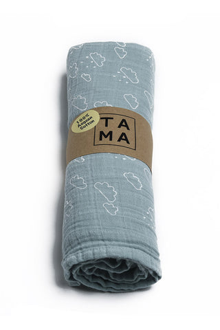 Cloud Muslin - Sea Green, TAMA 