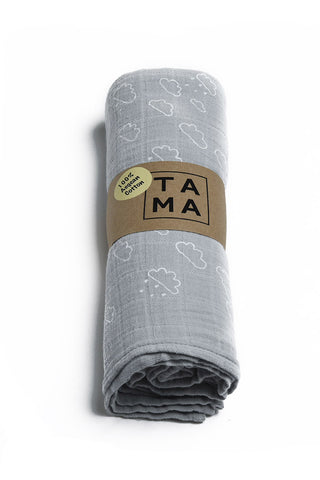 Cloud Muslin - Light Grey, TAMA 