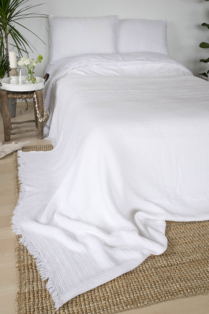 Coco Bed Cover - White, TAMA 
