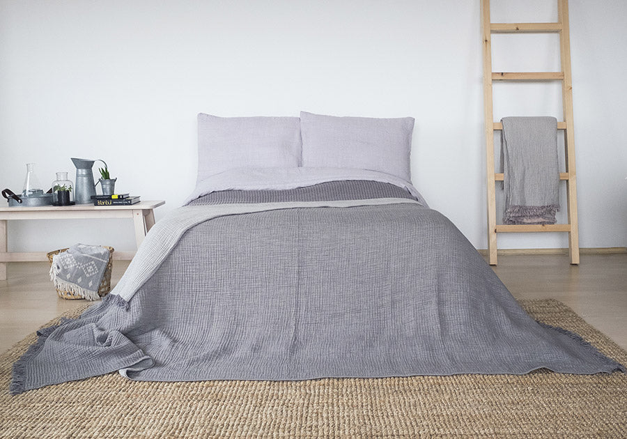 Coco Bed Cover - Dark Grey, TAMA 