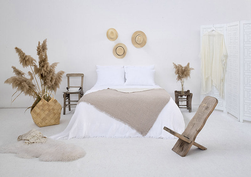 Coco Bed Cover - Beige, TAMA 