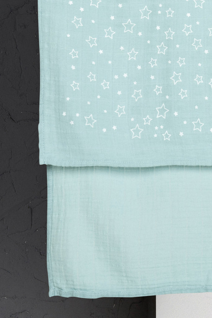 Twinkle Star Muslin - Sea Green, TAMA 