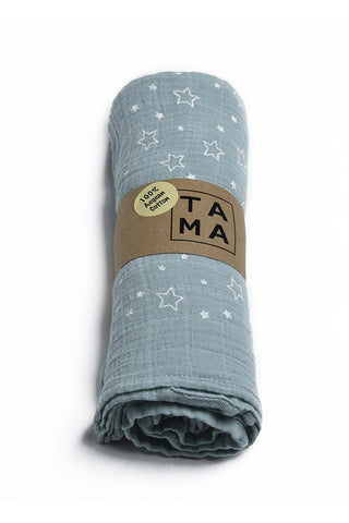 Twinkle Star Muslin - Sea Green, TAMA 